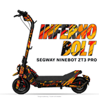 INFERNO BOLT – Designvisualisierung am Segway Ninebot ZT3 Pro. Scooter nicht enthalten.