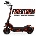 FIRESTORM – Designvisualisierung am Segway Ninebot ZT3. Scooter nicht enthalten.