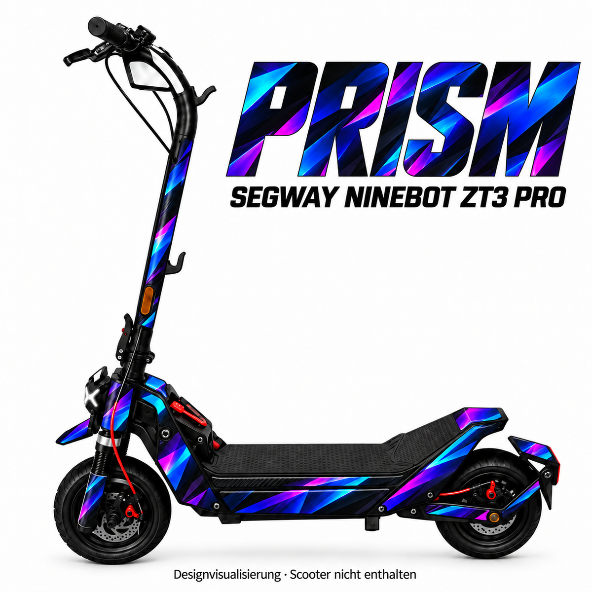 PRISM – Designvisualisierung am Segway Ninebot ZT3. Scooter nicht enthalten.