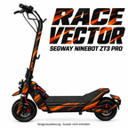 RACE VECTOR – Designvisualisierung am Segway Ninebot ZT3 Pro. Scooter nicht enthalten.
