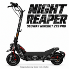 NIGHT REAPER – Designvisualisierung am Segway Ninebot ZT3 Pro. Scooter nicht enthalten.