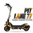 PIT LANE 77 – Designvisualisierung am Segway Ninebot ZT3 Pro. Scooter nicht enthalten.