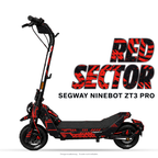 RED SECTOR – Designvisualisierung am Segway Ninebot ZT3 Pro. Scooter nicht enthalten.