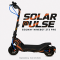 SOLAR PULSE Skin für Segway Ninebot ZT3 Pro in Anthrazit, Orange und Sand – digitale Designvisualisierung, Scooter nicht enthalten