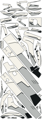 Apollo City 2D INK – 39-teiliger Formbogen