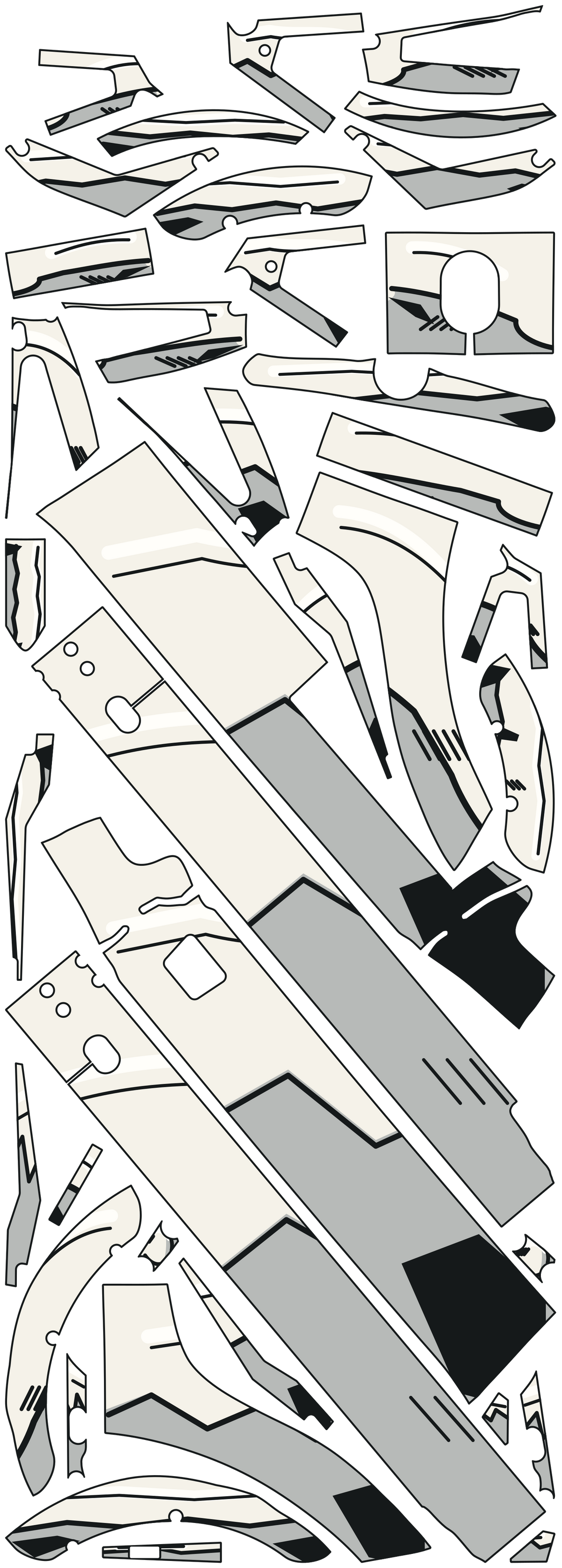Apollo City 2D INK – 39-teiliger Formbogen