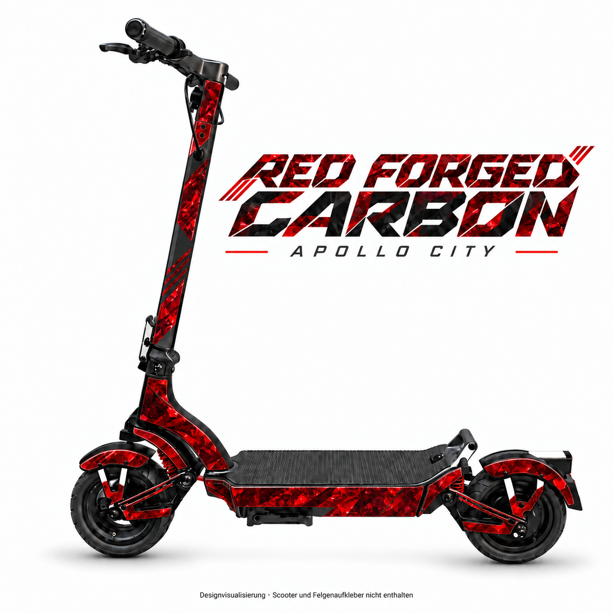 APOLLO CITY Skin – RED FORGED CARBON