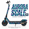 AURORA SCALE Skin für Segway Ninebot E3. Felgenaufkleber separat erhältlich.