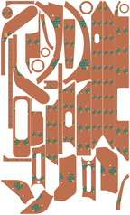 CACTUS DRIVE für Segway Ninebot E3: 32 Originalteile des Skin-Sets.