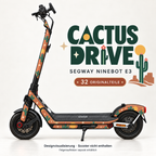 CACTUS DRIVE Skin für Segway Ninebot E3. Felgenaufkleber separat erhältlich.