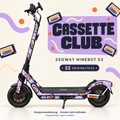 CASSETTE CLUB Skin für Segway Ninebot E3. Felgenaufkleber separat erhältlich.