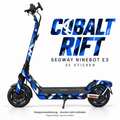 COBALT RIFT Skin für Segway Ninebot E3. Felgenaufkleber separat erhältlich.