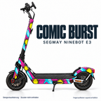 COMIC BURST Skin für Segway Ninebot E3. Felgenaufkleber separat erhältlich.