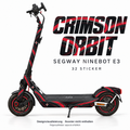 CRIMSON ORBIT Skin für Segway Ninebot E3. Felgenaufkleber separat erhältlich.