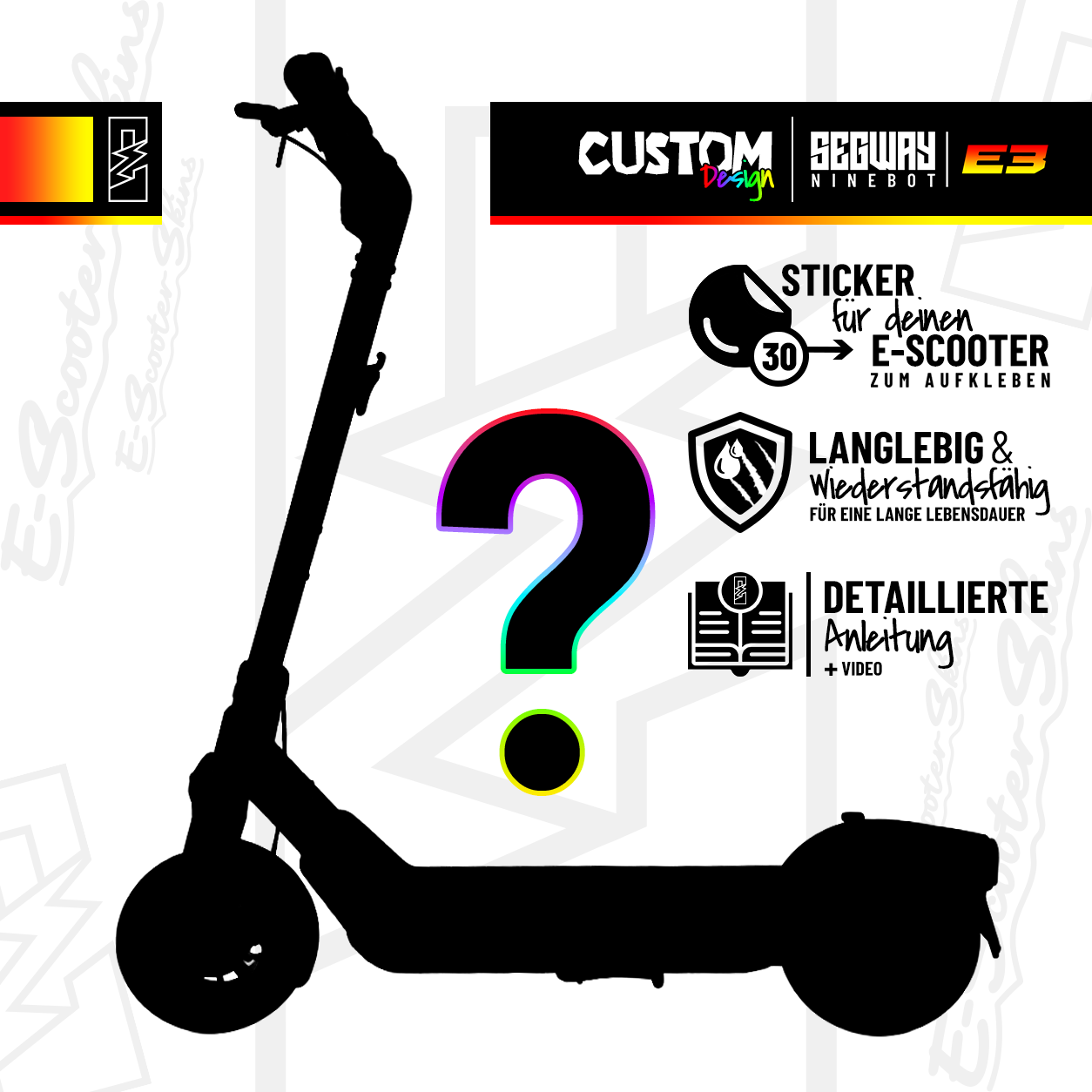 SEGWAY NINEBOT E3 SKIN | CUSTOM