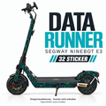 DATA RUNNER Skin für Segway Ninebot E3. Felgenaufkleber separat erhältlich.