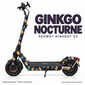 GINKGO NOCTURNE Skin für Segway Ninebot E3. Felgenaufkleber separat erhältlich.