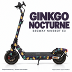 GINKGO NOCTURNE Skin für Segway Ninebot E3. Felgenaufkleber separat erhältlich.