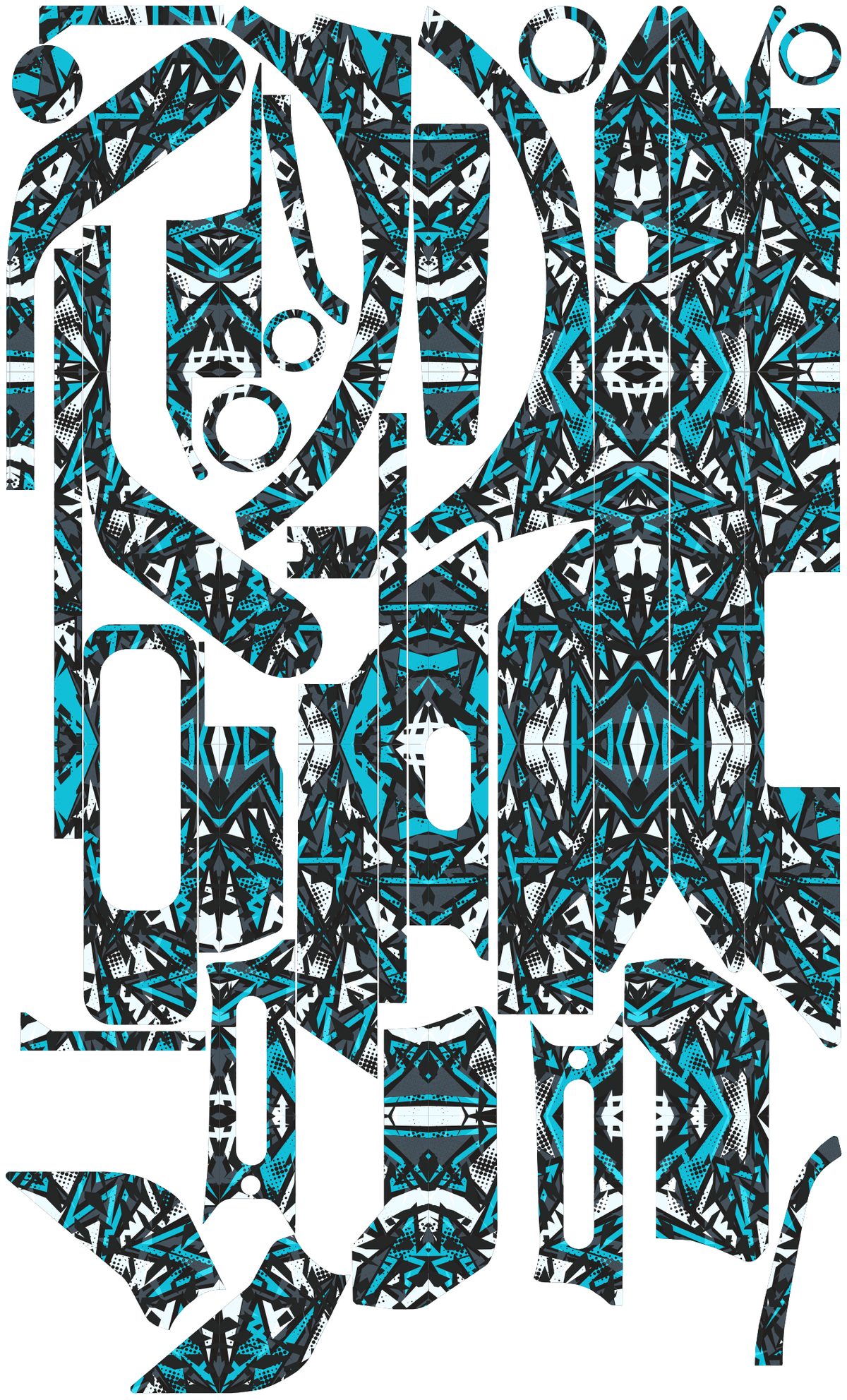ICE SHARD für Segway Ninebot E3: 32 Originalteile des Skin-Sets.
