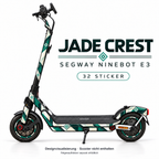 JADE CREST Skin für Segway Ninebot E3. Felgenaufkleber separat erhältlich.