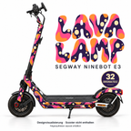 LAVA LAMP Skin für Segway Ninebot E3. Felgenaufkleber separat erhältlich.