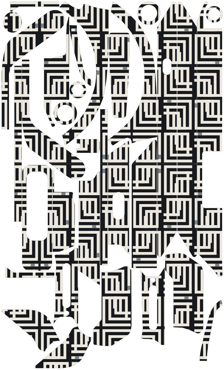 MONO MAZE für Segway Ninebot E3: 32 Originalteile des Skin-Sets.