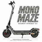 MONO MAZE Skin für Segway Ninebot E3. Felgenaufkleber separat erhältlich.
