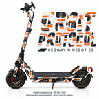 ORBIT PROTOCOL Skin für Segway Ninebot E3. Felgenaufkleber separat erhältlich.
