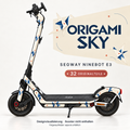 ORIGAMI SKY Skin für Segway Ninebot E3. Felgenaufkleber separat erhältlich.