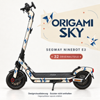 ORIGAMI SKY Skin für Segway Ninebot E3. Felgenaufkleber separat erhältlich.