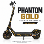 PHANTOM GOLD Skin für Segway Ninebot E3. Felgenaufkleber separat erhältlich.