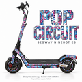 POP CIRCUIT Skin für Segway Ninebot E3. Felgenaufkleber separat erhältlich.