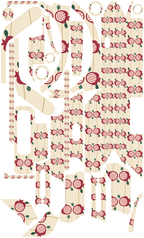 RUBY ORCHARD für Segway Ninebot E3: 32 Originalteile des Skin-Sets.