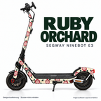 RUBY ORCHARD Skin für Segway Ninebot E3. Felgenaufkleber separat erhältlich.