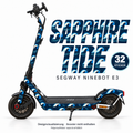 SAPPHIRE TIDE Skin für Segway Ninebot E3. Felgenaufkleber separat erhältlich.