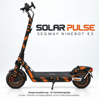 SOLAR PULSE Skin für Segway Ninebot E3. Felgenaufkleber separat erhältlich.