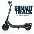 SUMMIT TRACE Skin für Segway Ninebot E3. Felgenaufkleber separat erhältlich.