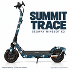 SUMMIT TRACE Skin für Segway Ninebot E3. Felgenaufkleber separat erhältlich.