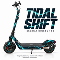 TIDAL SHIFT Skin für Segway Ninebot E3. Felgenaufkleber separat erhältlich.