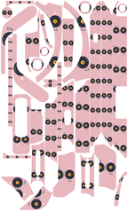 VINYL GROOVE für Segway Ninebot E3: 32 Originalteile des Skin-Sets.