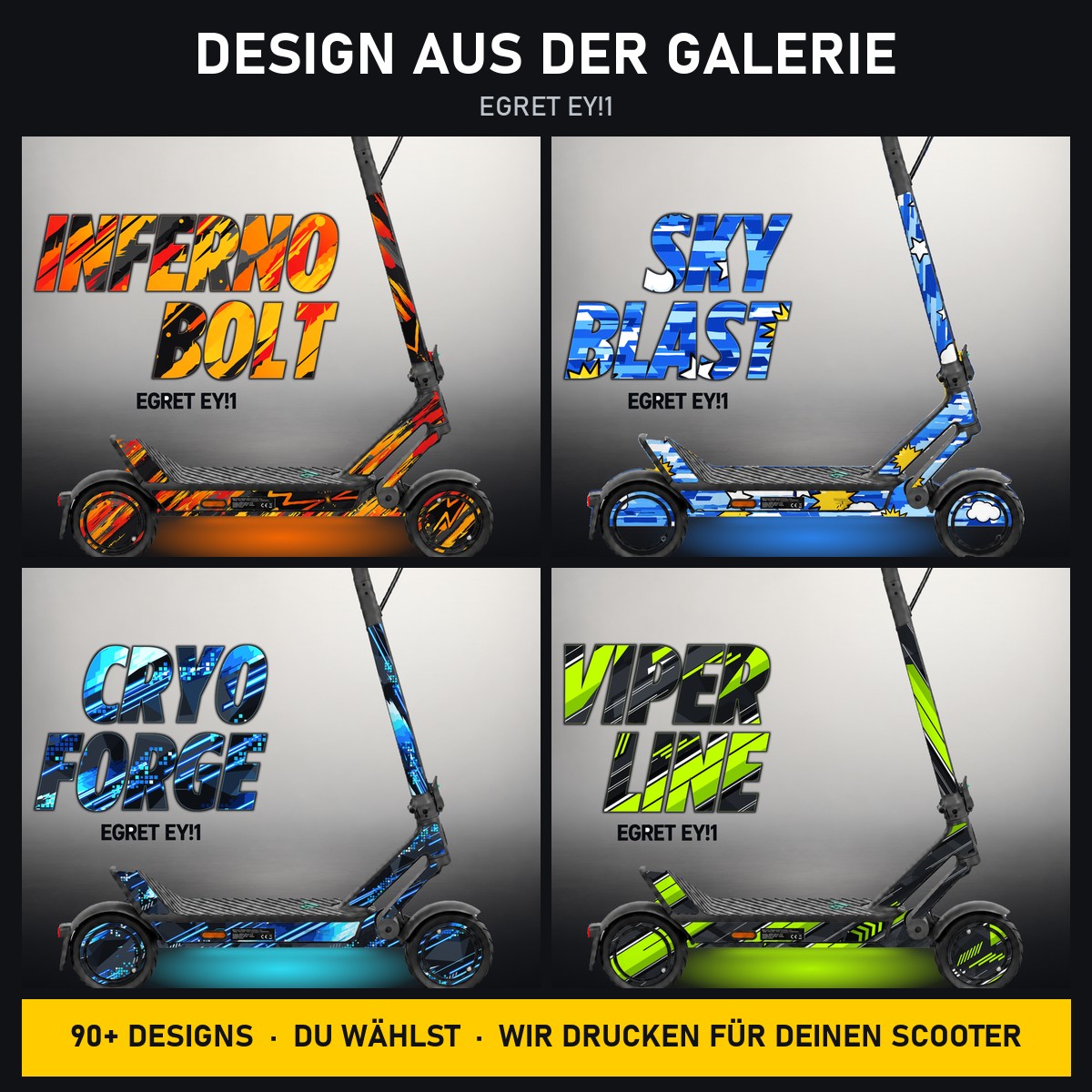 Egret Ey!1 Skin – Design aus der Galerie, Beispiel-Designs