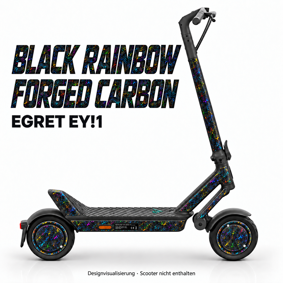 Egret Ey!1 BLACK RAINBOW FORGED CARBON. Reifenaufkleber separat erhältlich.