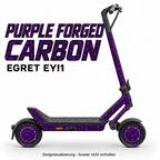 Egret Ey!1 – Designbeispiel PURPLE FORGED CARBON. Reifenaufkleber separat erhältlich.