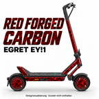 Egret Ey!1 – Designbeispiel RED FORGED CARBON. Reifenaufkleber separat erhältlich.