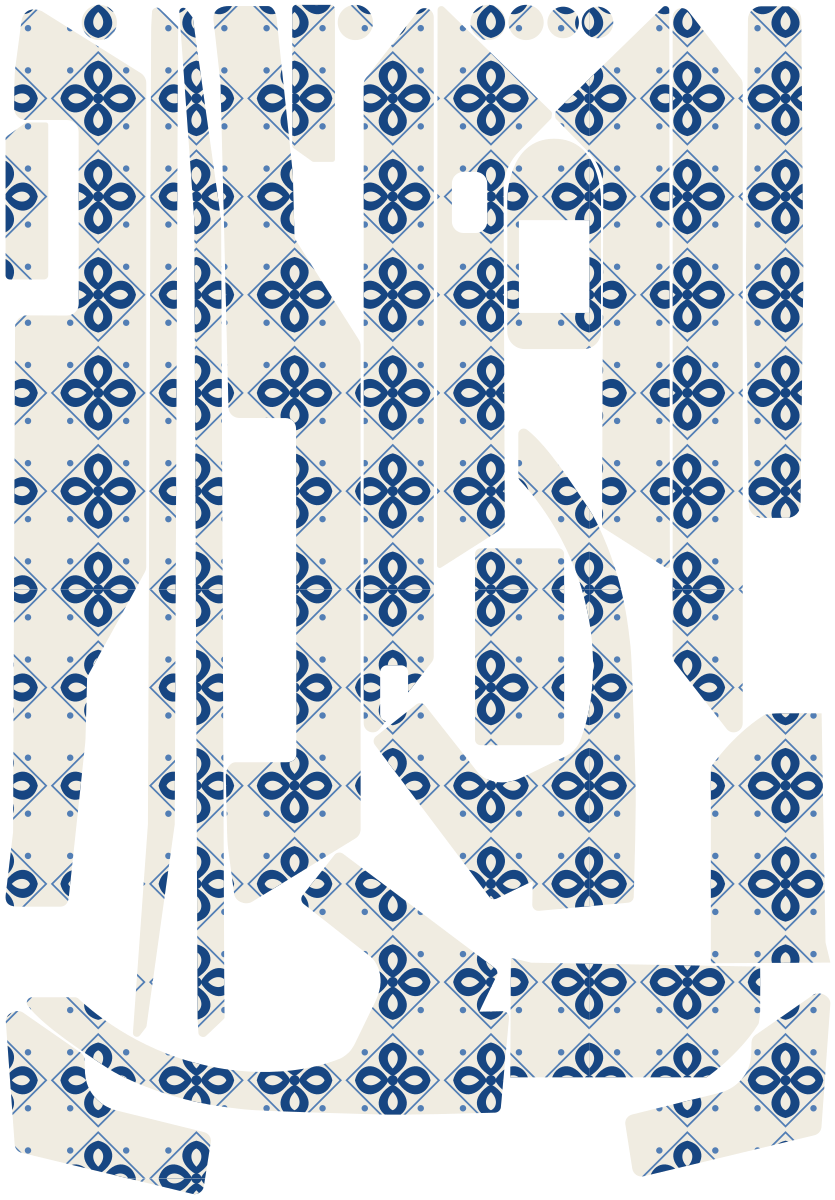 AZULEJO für Segway Ninebot F3: 25 Originalteile des Skin-Sets.