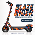BLAZE RIDER Skin für Segway Ninebot F3. Felgenaufkleber separat erhältlich.