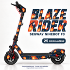 BLAZE RIDER Skin für Segway Ninebot F3. Felgenaufkleber separat erhältlich.