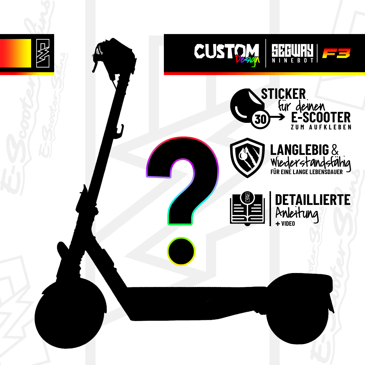 SEGWAY NINEBOT F3 SKIN | CUSTOM