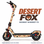 DESERT FOX Skin für Segway Ninebot F3. Felgenaufkleber separat erhältlich.