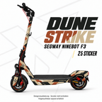 DUNE STRIKE Skin für Segway Ninebot F3. Felgenaufkleber separat erhältlich.